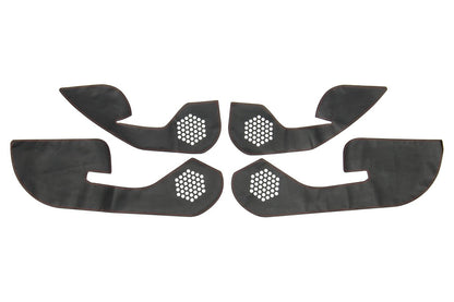 OLM Carbon Look Kick Guard Protection Set with Red Stitching (Non HK Equipped) - 2015 - 2021 Subaru STI - JDMuscleOLMA.70020.1