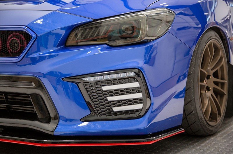 OLM Clear Tri - Bar Fog Light Bezel - 2018 - 2021 Subaru STI / 2018 WRX - JDMuscleOLMA.70106.1