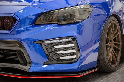 OLM Clear Tri - Bar Fog Light Bezel - 2018 - 2021 Subaru STI / 2018 WRX - JDMuscleOLMA.70106.1
