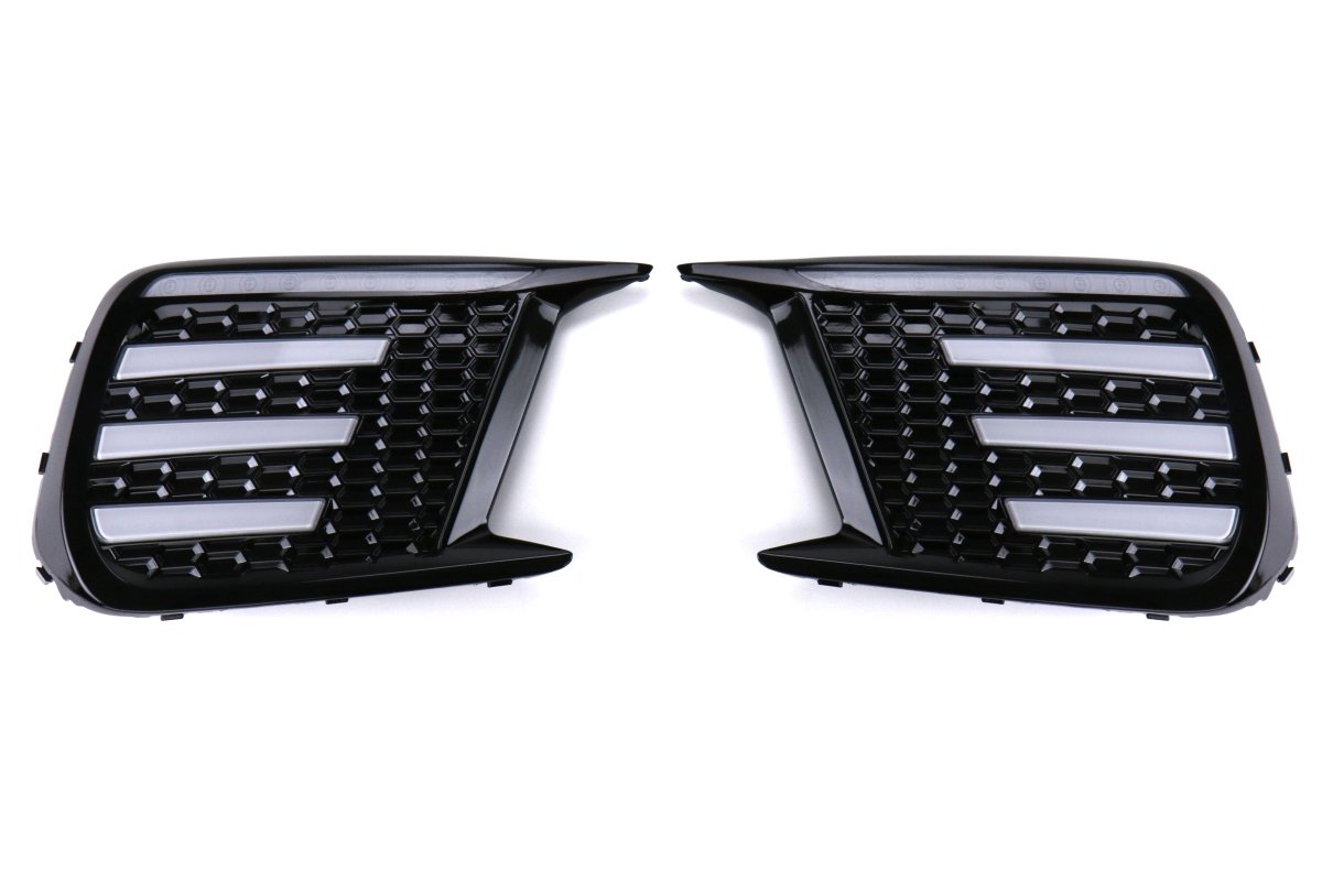 OLM Clear Tri - Bar Fog Light Bezel - 2018 - 2021 Subaru STI / 2018 WRX - JDMuscleOLMA.70106.1
