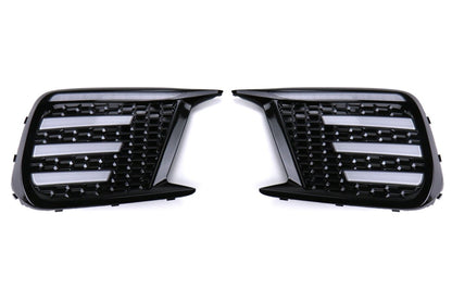 OLM Clear Tri - Bar Fog Light Bezel - 2018 - 2021 Subaru STI / 2018 WRX - JDMuscleOLMA.70106.1