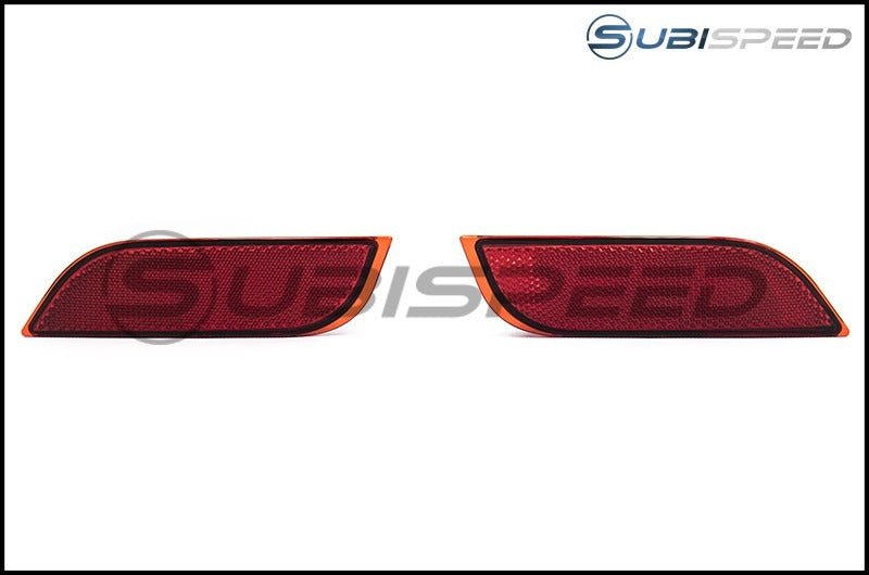 OLM Crosstrek Rear Bumper Reflector with Turn Signals - 2013 - 2017 Crosstrek - JDMuscleOLMRBR-XV12-N