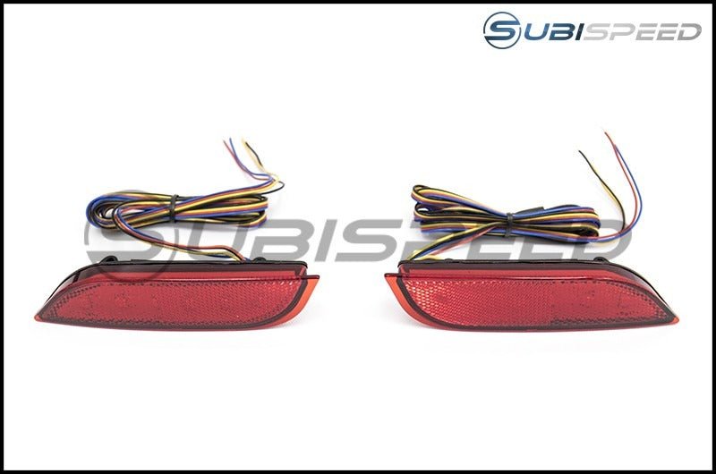 OLM Crosstrek Rear Bumper Reflector with Turn Signals - 2013 - 2017 Crosstrek - JDMuscleOLMRBR-XV12-N