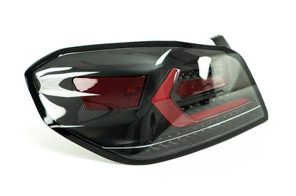 OLM Evolution Tail Lights (Clear Lens, Black Base, Red Bar) - 2015 - 2021 WRX / STI - JDMuscleOLMA.70032.1-CBR