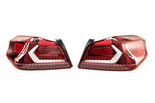 OLM Evolution Tail Lights - Clear Lens, Red Base, White Bar - 2015 - 2021 Subaru WRX / STI - JDMuscleOLMA.70032.1-R