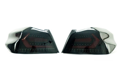OLM Evolution Tail Lights (Smoked Lens, Black Base, Red Bar) - 2015 - 2021 WRX / STI - JDMuscleOLMA.70032.1-SBR