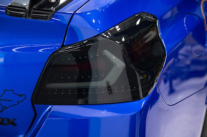 OLM Evolution Tail Lights (Smoked Lens, Black Base, White Bar) - 2015 - 2021 WRX / STI - JDMuscleOLMA.70032.1-SB