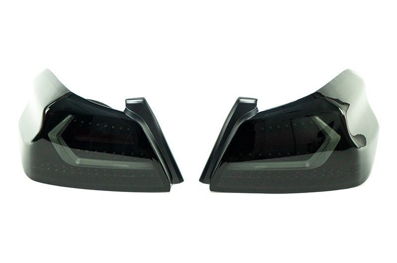 OLM Evolution Tail Lights (Smoked Lens, Black Base, White Bar) - 2015 - 2021 WRX / STI - JDMuscleOLMA.70032.1-SB
