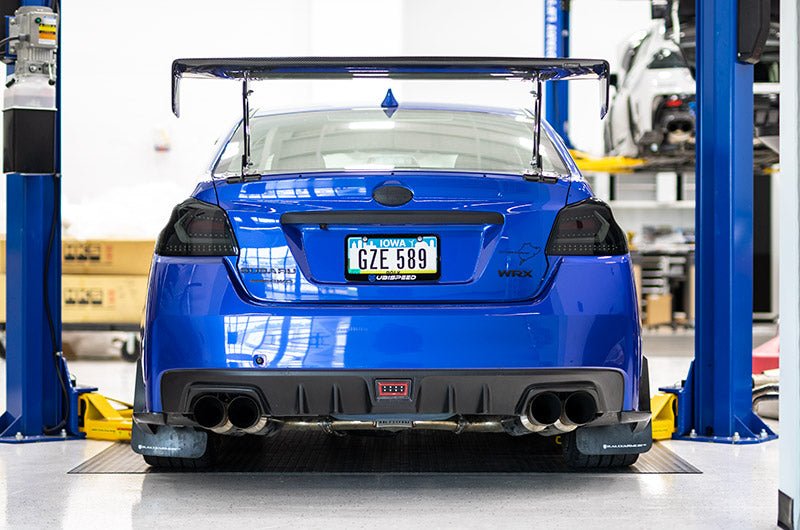 OLM Evolution Tail Lights (Smoked Lens, Black Base, White Bar) - 2015 - 2021 WRX / STI - JDMuscleOLMA.70032.1-SB