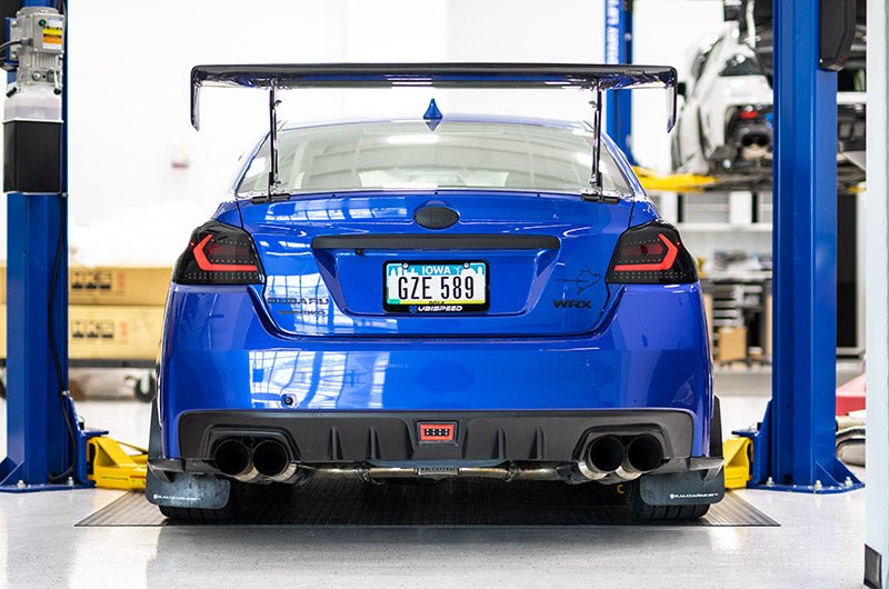 OLM Evolution Tail Lights (Smoked Lens, Black Base, White Bar) - 2015 - 2021 WRX / STI - JDMuscleOLMA.70032.1-SB
