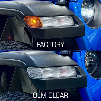 OLM Full Replacement LED Front Sidemarkers - 2018+ Jeep Wrangler - JDMuscleOLME.23004.2Smoke