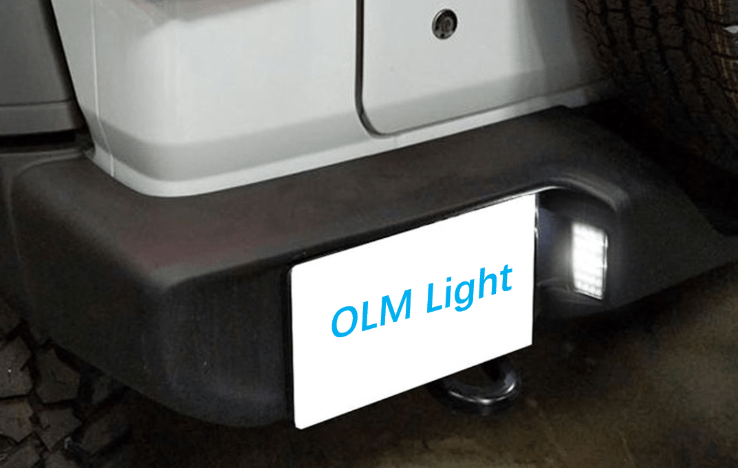 OLM Full Replacement LED License Plate Light - 2018+ Jeep Wrangler - JDMuscleOLME.23003.1