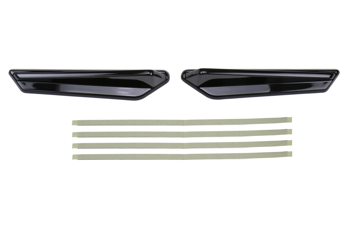 OLM Gloss Black JDM Style Canards - 2015 - 2021 Subaru WRX / STI - JDMuscleOLMA.70065.2