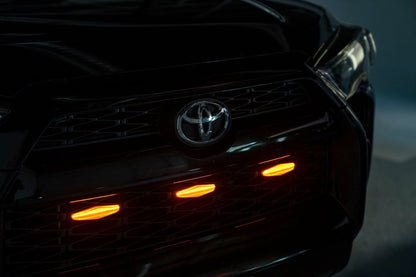 OLM Grille Lights (Amber Lens / Amber LED) - 14 - 19 Toyota 4Runner - JDMuscleOLME.49005.3