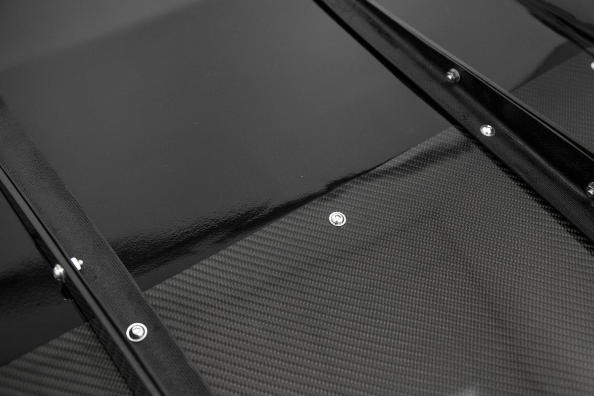 OLM Half Carbon VA Style Rear Diffuser - 2015 - 2020 WRX / STI - JDMuscleOLMOLM15WRXVARDCF1