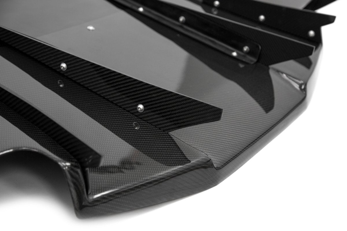 OLM Half Carbon VA Style Rear Diffuser - 2015 - 2020 WRX / STI - JDMuscleOLMOLM15WRXVARDCF1