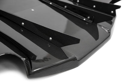 OLM Half Carbon VA Style Rear Diffuser - 2015 - 2020 WRX / STI - JDMuscleOLMOLM15WRXVARDCF1