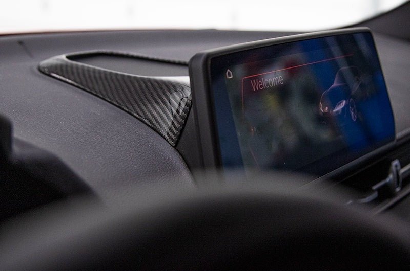 OLM LE Carbon Fiber Center Speaker Cover - 2020 Supra - JDMuscleOLMA.70155.1