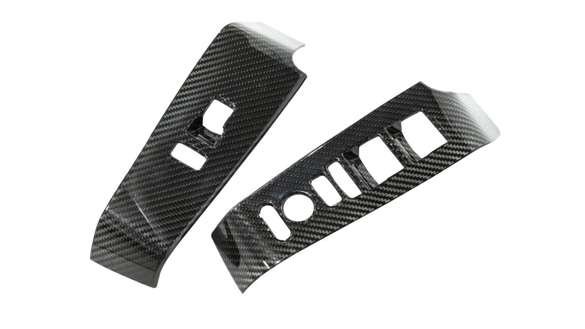 OLM LE Carbon Fiber Window Switch Panel Covers (Set of 4) - 2022+ FL Honda Civic / FL5 Type R - JDMuscleOLMC.19013.1