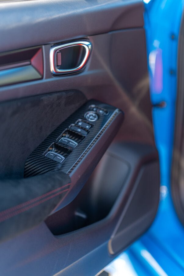 OLM LE Carbon Fiber Window Switch Panel Covers (Set of 4) - 2022+ FL Honda Civic / FL5 Type R - JDMuscleOLMC.19013.1