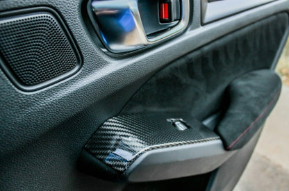OLM LE Carbon Fiber Window Switch Panel Covers (Set of 4) - 2022+ FL Honda Civic / FL5 Type R - JDMuscleOLMC.19013.1