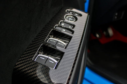 OLM LE Carbon Fiber Window Switch Panel Covers (Set of 4) - 2022+ FL Honda Civic / FL5 Type R - JDMuscleOLMC.19013.1
