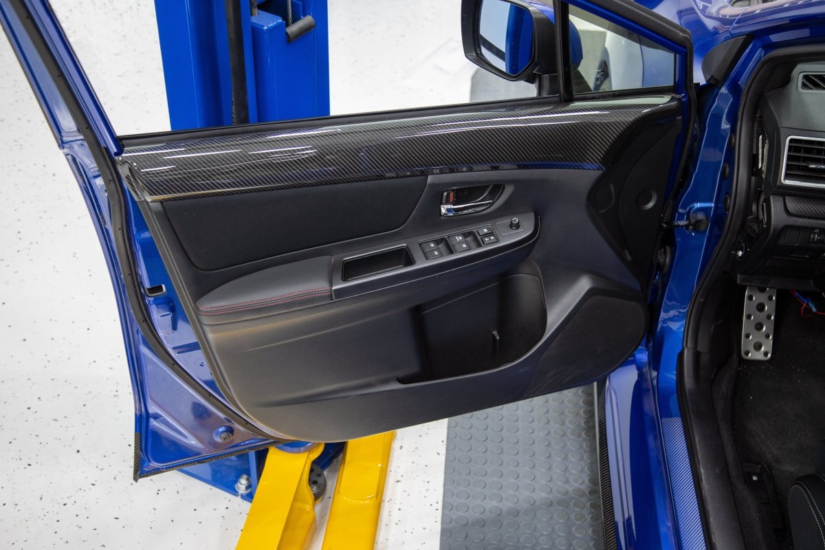 OLM LE Dry Carbon Front Door Trim Upper Panels - 15+ WRX / STI - JDMuscleOLMA.70021.1