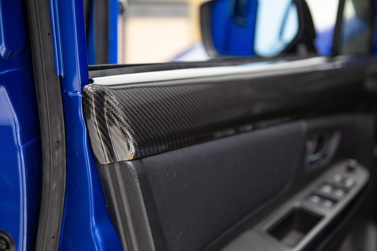 OLM LE Dry Carbon Front Door Trim Upper Panels - 15+ WRX / STI - JDMuscleOLMA.70021.1