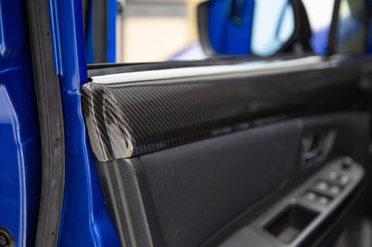 OLM LE Dry Carbon Front Door Trim Upper Panels - 15+ WRX / STI - JDMuscleOLMA.70021.1