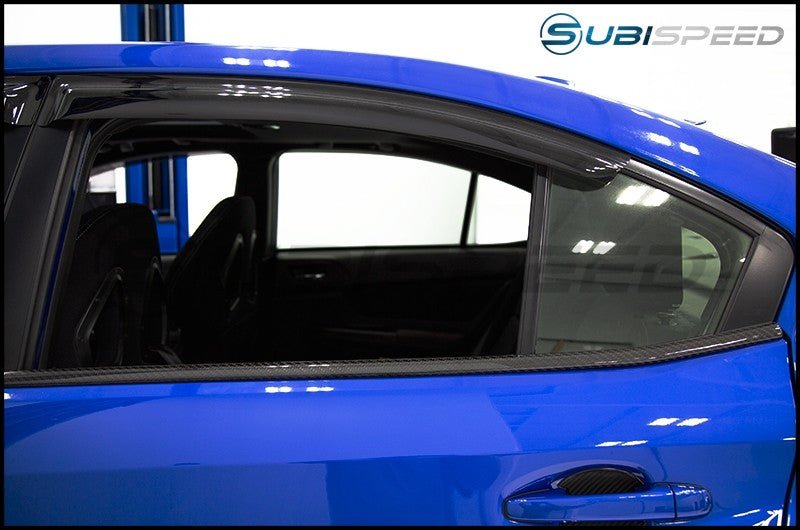 OLM LE Dry Carbon Lower Window Sill Covers - 2015 - 2021 Subaru WRX / STI - JDMuscleOLMAXIS-15LRWINCF