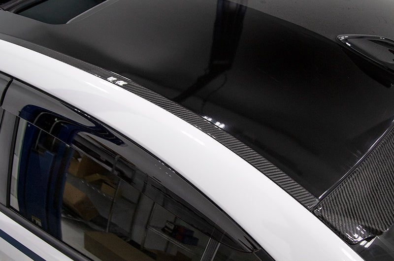 OLM LE Dry Carbon Rain Channel Guard Trim - 2015 - 2021 Subaru WRX / STI - JDMuscleOLMA.70109.1