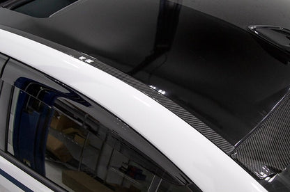 OLM LE Dry Carbon Rain Channel Guard Trim - 2015 - 2021 Subaru WRX / STI - JDMuscleOLMA.70109.1