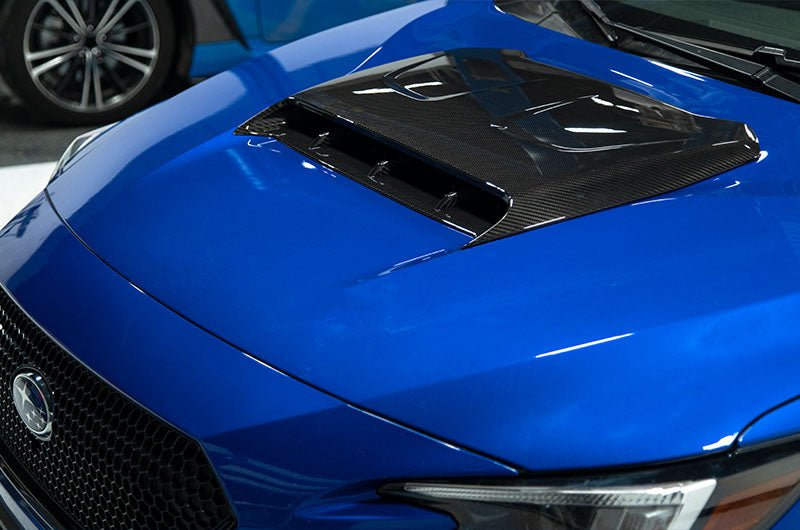 OLM LE Oversize Carbon Fiber Hood Scoop Cover - 2022+ WRX - JDMuscleOLMB.47019.1