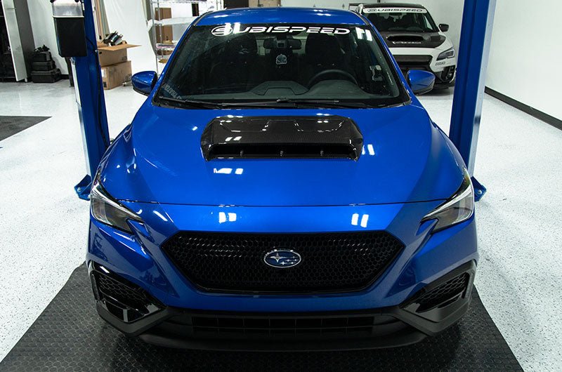 OLM LE Oversize Carbon Fiber Hood Scoop Cover - 2022+ WRX - JDMuscleOLMB.47019.1