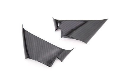 OLM LE Pre - preg Carbon Fiber Lower Mirror Mount Cover - 2015 - 2021 Subaru WRX / STI / 2015 - 2017 Crosstrek - JDMuscleOLMA.70093.1