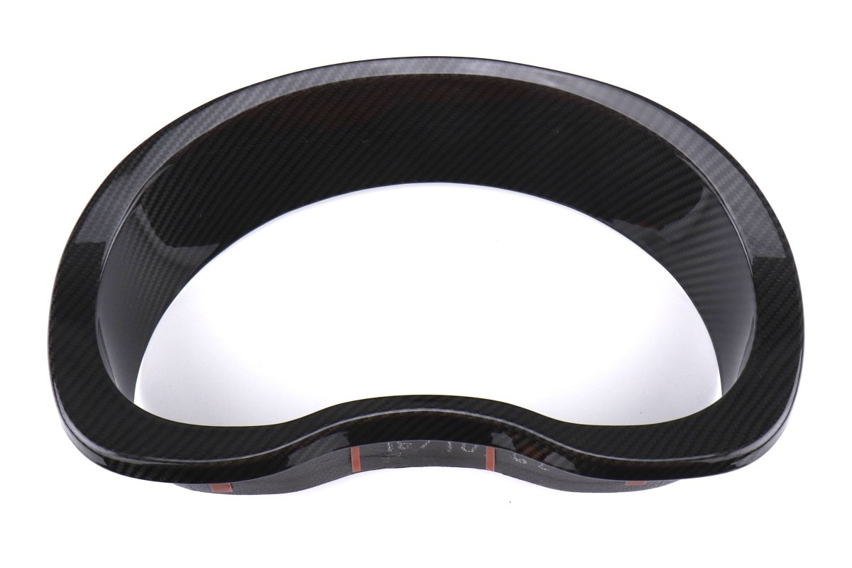 OLM LE Pre - preg Carbon Fiber Speedometer Cluster Trim Cover - 2015 - 2021 Subaru WRX / STI / 2014 - 2018 Forester / 2013 - 2017 Crosstrek - JDMuscleOLMIS-SPEEDO-COVER