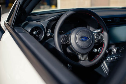 OLM LE Pre - preg Carbon Fiber Steering Wheel Covers - 2017 - 2024 Subaru BRZ / Toyota GR86 - JDMuscleOLMA.70094.1
