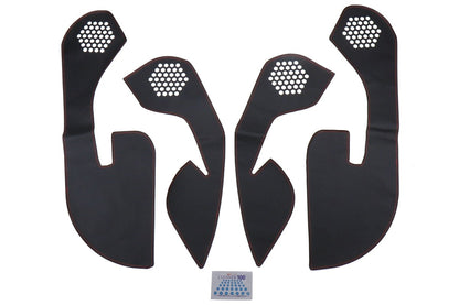 OLM Leather Look Kick Guard Protection Set with Red Stitching (Non HK Equipped) - 2015 - 2021 Subaru WRX / STI - JDMuscleOLMA.70020.2