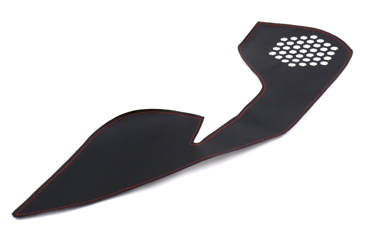 OLM Leather Look Kick Guard Protection Set with Red Stitching (Non HK Equipped) - 2015 - 2021 Subaru WRX / STI - JDMuscleOLMA.70020.2