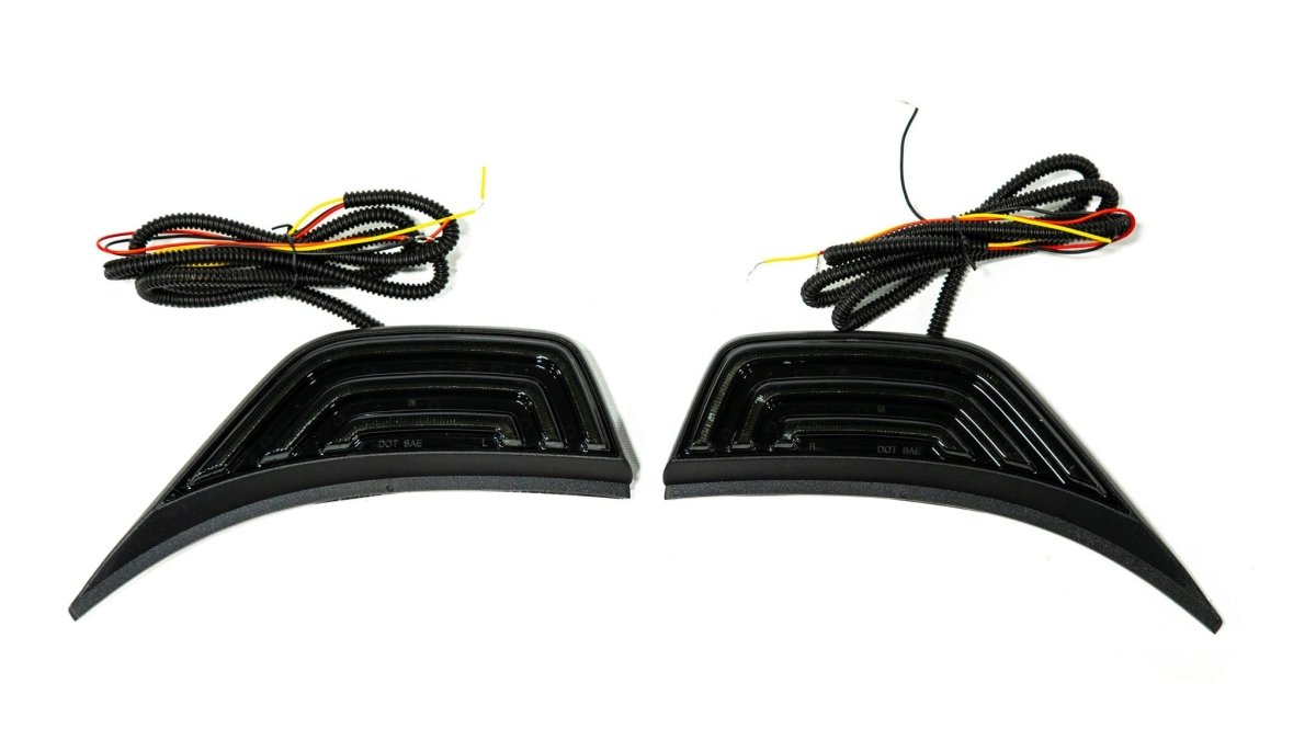 OLM LED Fender Vent Sequential Sidemarkers - 2018+ Jeep Wrangler - JDMuscleOLME.23005.2Smoke
