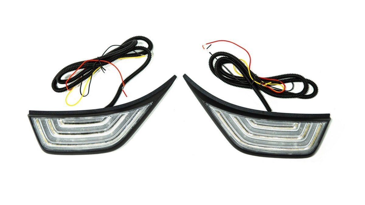 OLM LED Fender Vent Sequential Sidemarkers - 2018+ Jeep Wrangler - JDMuscleOLME.23005.1Clear