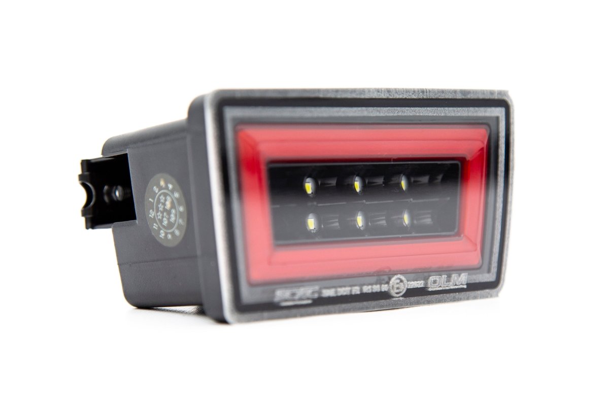 OLM NB+R F1 Rear Brake Light (Clear Lens, Gloss Black Base, Red Bar) - 15+ WRX / STI - JDMuscleOLMA.70051.2