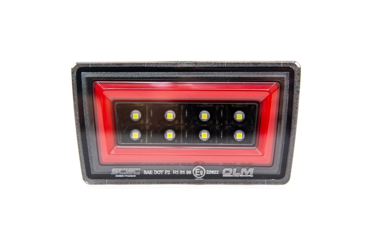 OLM NB+R F1 Rear Brake Light (Clear Lens, Gloss Black Base, Red Bar) - 15+ WRX / STI - JDMuscleOLMA.70051.2