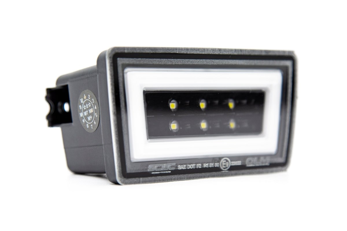 OLM NB+R F1 Rear Brake Light (Clear Lens, Gloss Black Base, White Bar) - 15+ WRX / STI - JDMuscleOLMA.70051.1