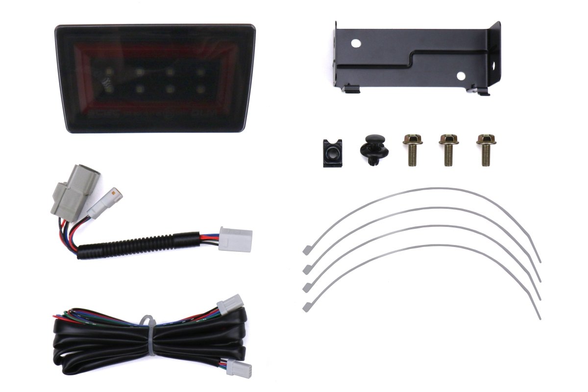 OLM NB+R F1 Rear Brake Light (Smoke Lens, Gloss Black Base, Red Bar) - 15+ WRX / STI - JDMuscleOLMA.70051.4