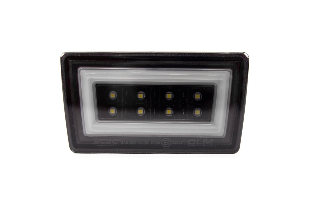 OLM NB+R F1 Rear Brake Light (Smoke Lens, Gloss Black Base, White Bar) - 15+ WRX / STI - JDMuscleOLMA.70051.3