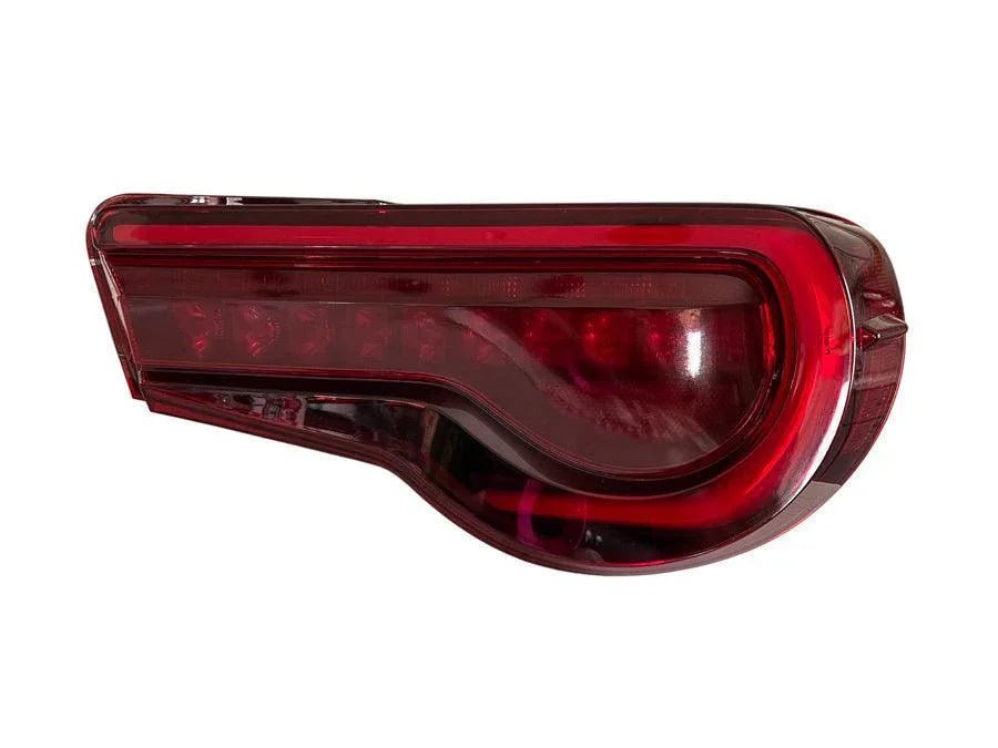 OLM OE Plus Linear Style Sequential Tail Light Overlays (Dark, Light, Red, or Yellow) - 2017 - 2021 Toyota 86 / Subaru BRZ - JDMuscleTaillightsSF-1786TL-RDRed