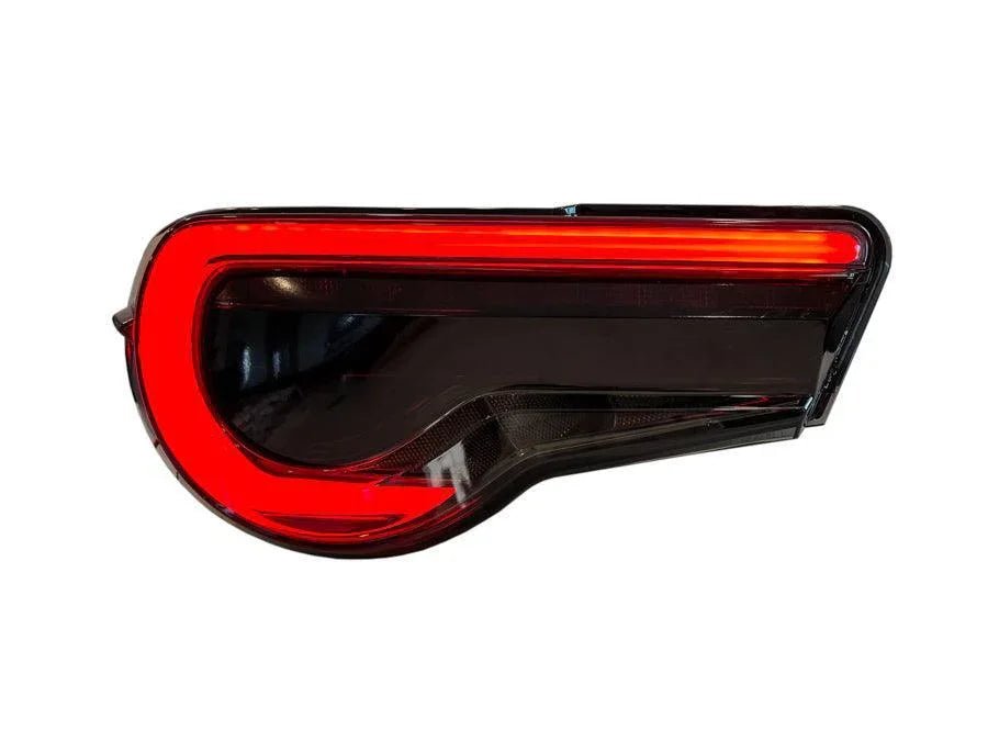 OLM OE Plus Linear Style Sequential Tail Light Overlays (Dark, Light, Red, or Yellow) - 2017 - 2021 Toyota 86 / Subaru BRZ - JDMuscleTaillightsSF-1786TL-DSDark Smoke