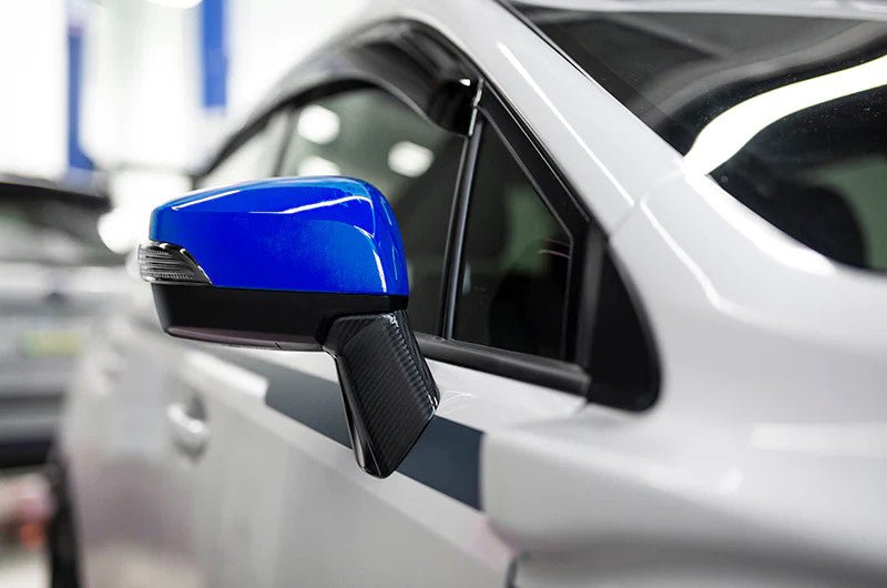 OLM OE Style Mirror Cover with Turn Signal Cutout - Dark Grey Metallic - 2015 - 2021 Subaru WRX / STI / 2015 - 2017 Crosstrek - JDMuscleOLMA.700193.1-61K