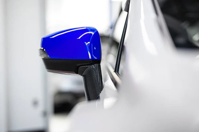 OLM OE Style Mirror Cover with Turn Signal Cutout - Dark Grey Metallic - 2015 - 2021 Subaru WRX / STI / 2015 - 2017 Crosstrek - JDMuscleOLMA.700193.1-61K